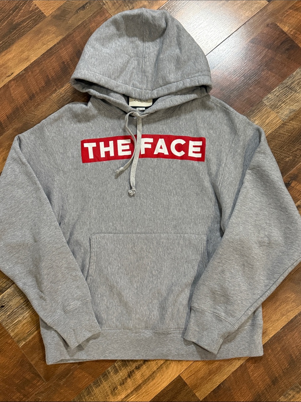 Gucci x Coco Capitán “The Face” Hoodie Gray Size XS Oversized Made in Italy - Picture 8 of 13
